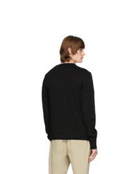 Мужской черный свитер с круглым вырезом от Officine Generale
