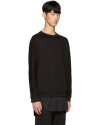 Мужской черный свитер с круглым вырезом от 3.1 Phillip Lim