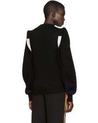 Женский черный свитер с круглым вырезом от Toga