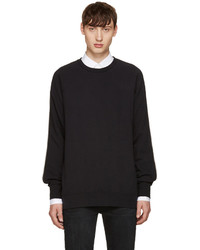 Мужской черный свитер с круглым вырезом от BLK DNM