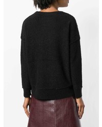 Женский черный свитер с круглым вырезом от By Malene Birger