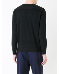 Мужской черный свитер с круглым вырезом от Kent & Curwen