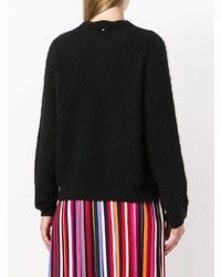 Женский черный свитер с круглым вырезом от Sport Max Code