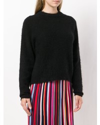 Женский черный свитер с круглым вырезом от Sport Max Code