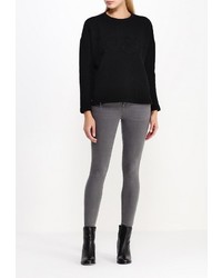 Женский черный свитер с круглым вырезом от BOSS ORANGE