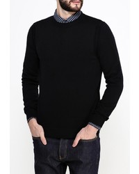 Мужской черный свитер с круглым вырезом от Boss Orange