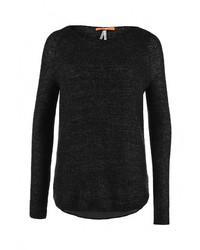 Женский черный свитер с круглым вырезом от BOSS ORANGE