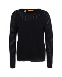 Женский черный свитер с круглым вырезом от BOSS ORANGE