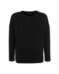 Женский черный свитер с круглым вырезом от BOSS ORANGE