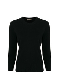 Женский черный свитер с круглым вырезом от Bottega Veneta