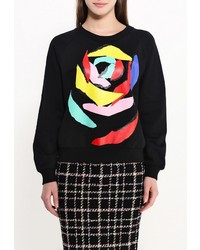 Женский черный свитер с круглым вырезом от Boutique Moschino