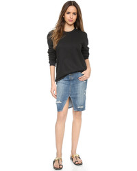 Женский черный свитер с круглым вырезом от Zoe Karssen