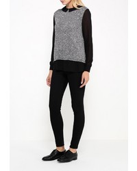 Женский черный свитер с круглым вырезом от Brave Soul