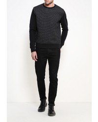 Мужской черный свитер с круглым вырезом от Brave Soul