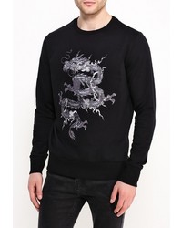 Мужской черный свитер с круглым вырезом от Brave Soul