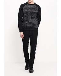 Мужской черный свитер с круглым вырезом от Brave Soul