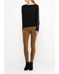 Женский черный свитер с круглым вырезом от Brave Soul