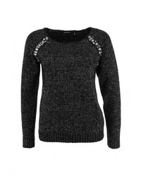 Женский черный свитер с круглым вырезом от Brave Soul