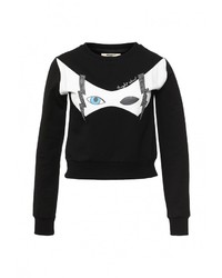 Женский черный свитер с круглым вырезом от Bright Girl