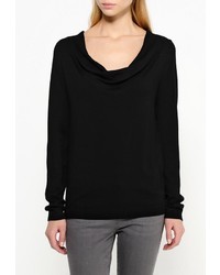 Женский черный свитер с круглым вырезом от Broadway