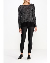 Женский черный свитер с круглым вырезом от Broadway