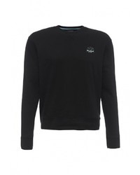 Мужской черный свитер с круглым вырезом от Bruebeck