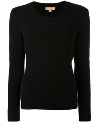Женский черный свитер с круглым вырезом от Burberry