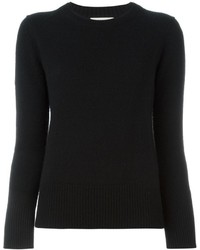 Женский черный свитер с круглым вырезом от Burberry