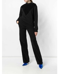 Женский черный свитер с круглым вырезом от Givenchy