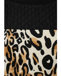 Женский черный свитер с круглым вырезом от By Swan