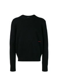 Мужской черный свитер с круглым вырезом от Calvin Klein 205W39nyc