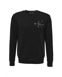 Мужской черный свитер с круглым вырезом от Calvin Klein Jeans