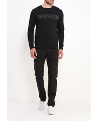 Мужской черный свитер с круглым вырезом от Calvin Klein Jeans