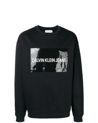 Мужской черный свитер с круглым вырезом от Calvin Klein Jeans Est. 1978