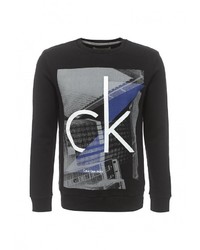 Мужской черный свитер с круглым вырезом от Calvin Klein Jeans