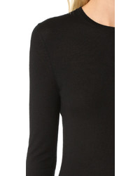 Женский черный свитер с круглым вырезом от TSE