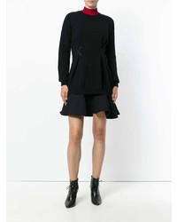 Женский черный свитер с круглым вырезом от Fendi
