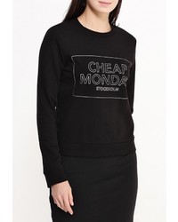 Женский черный свитер с круглым вырезом от Cheap Monday