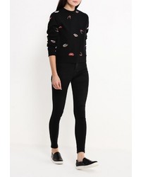 Женский черный свитер с круглым вырезом от Cheap Monday