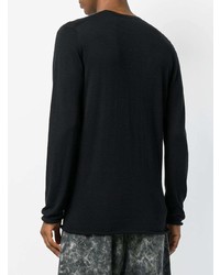 Мужской черный свитер с круглым вырезом от Lost & Found Ria Dunn