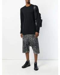 Мужской черный свитер с круглым вырезом от Lost & Found Ria Dunn