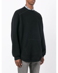 Мужской черный свитер с круглым вырезом от Maison Margiela