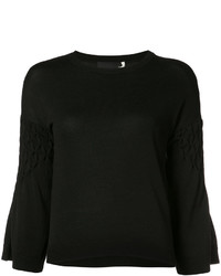 Женский черный свитер с круглым вырезом от Co