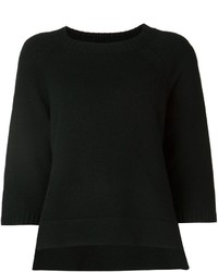 Женский черный свитер с круглым вырезом от Co