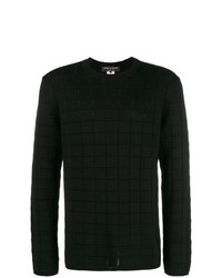Мужской черный свитер с круглым вырезом от Comme Des Garcons Homme Plus