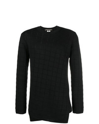 Мужской черный свитер с круглым вырезом от Comme Des Garcons Homme Plus