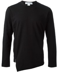Мужской черный свитер с круглым вырезом от Comme des Garcons