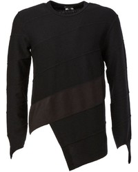 Мужской черный свитер с круглым вырезом от Comme des Garcons