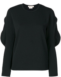Женский черный свитер с круглым вырезом от Comme des Garcons