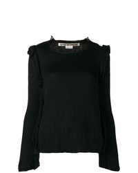 Женский черный свитер с круглым вырезом от Comme des Garcons